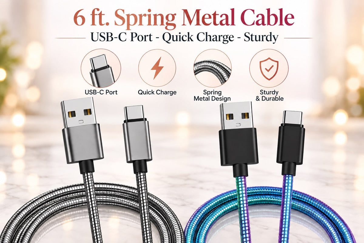 Metallic 6ft USBC Cable