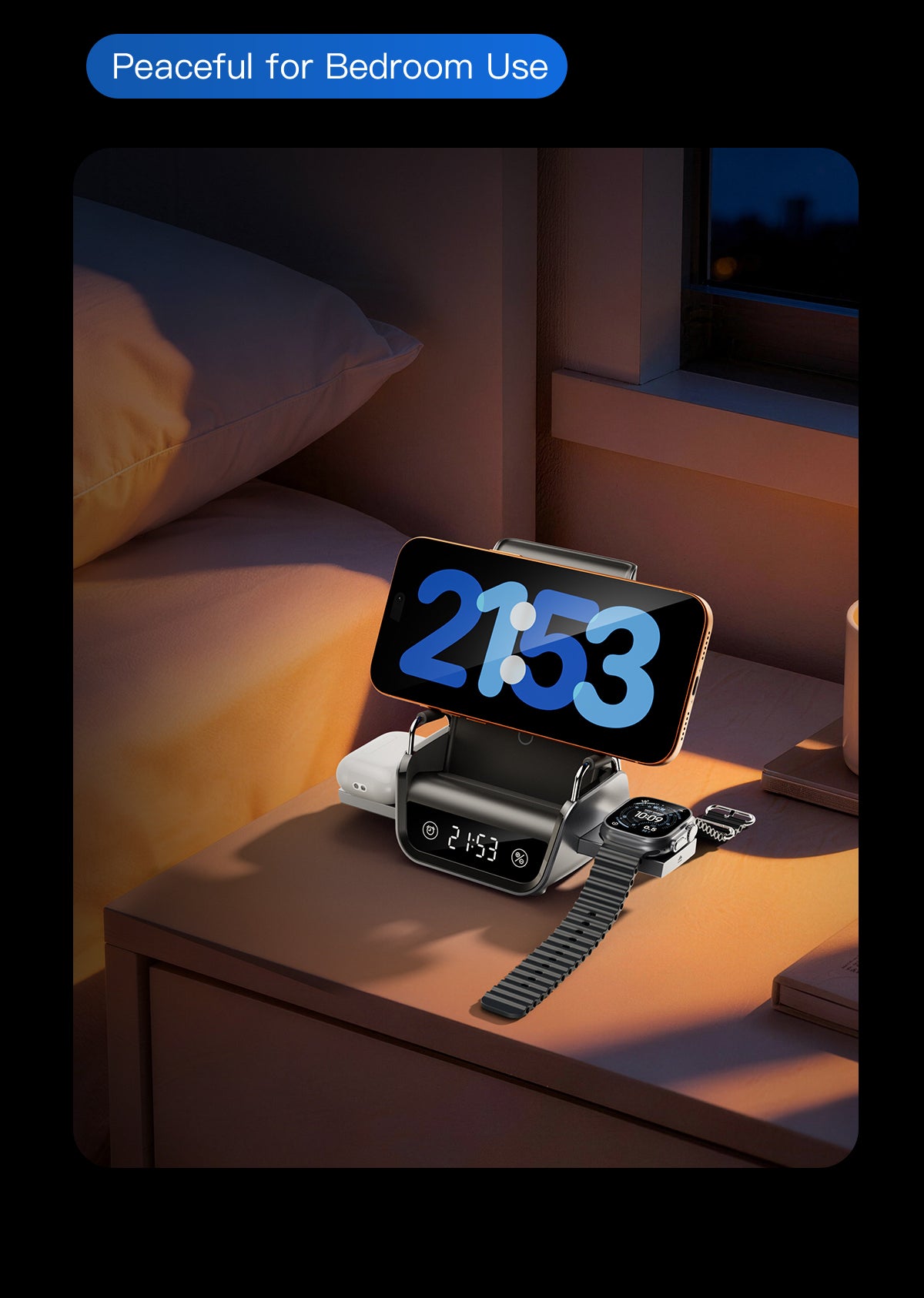 4-in-1 Smart Wireless Charging Station