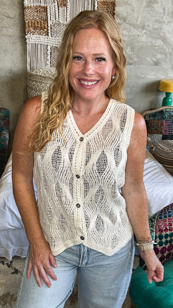 Main Strip Knit Vest