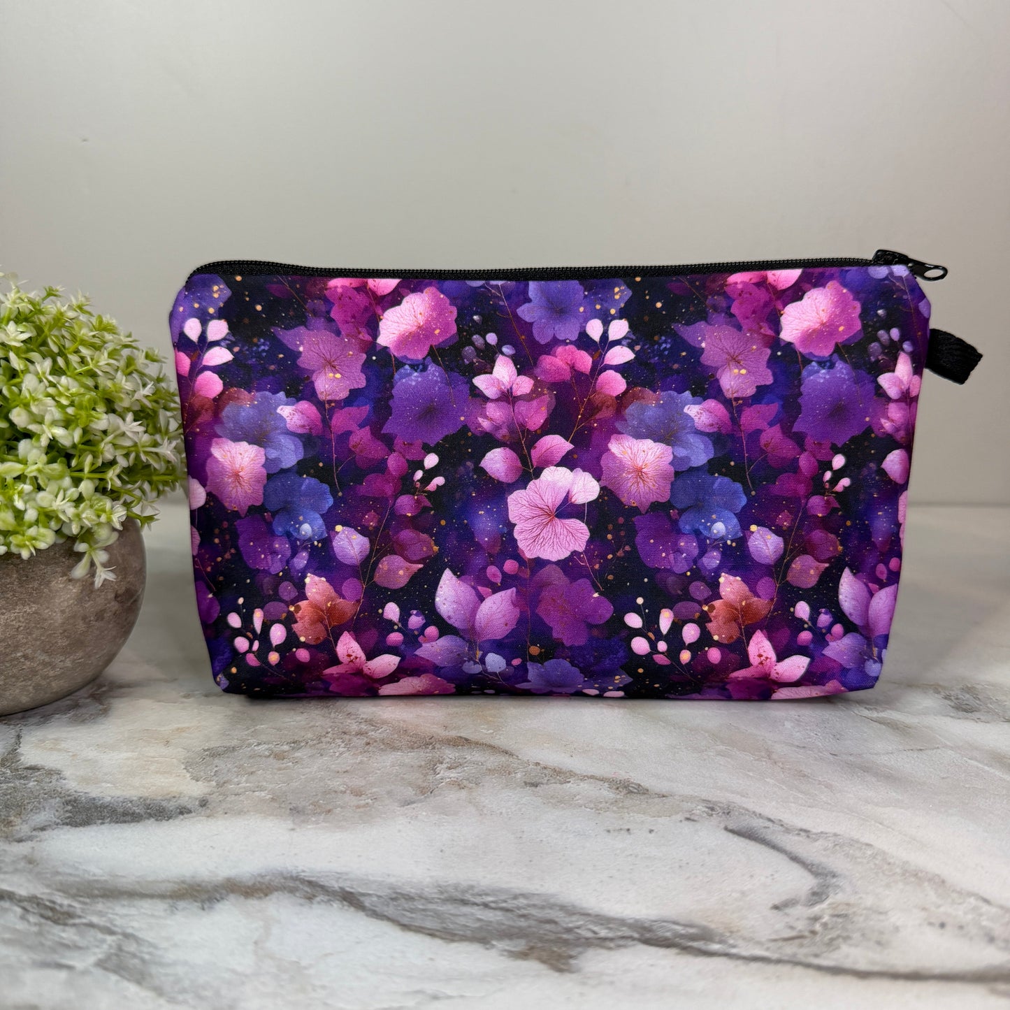 Pouch - Floral Purple