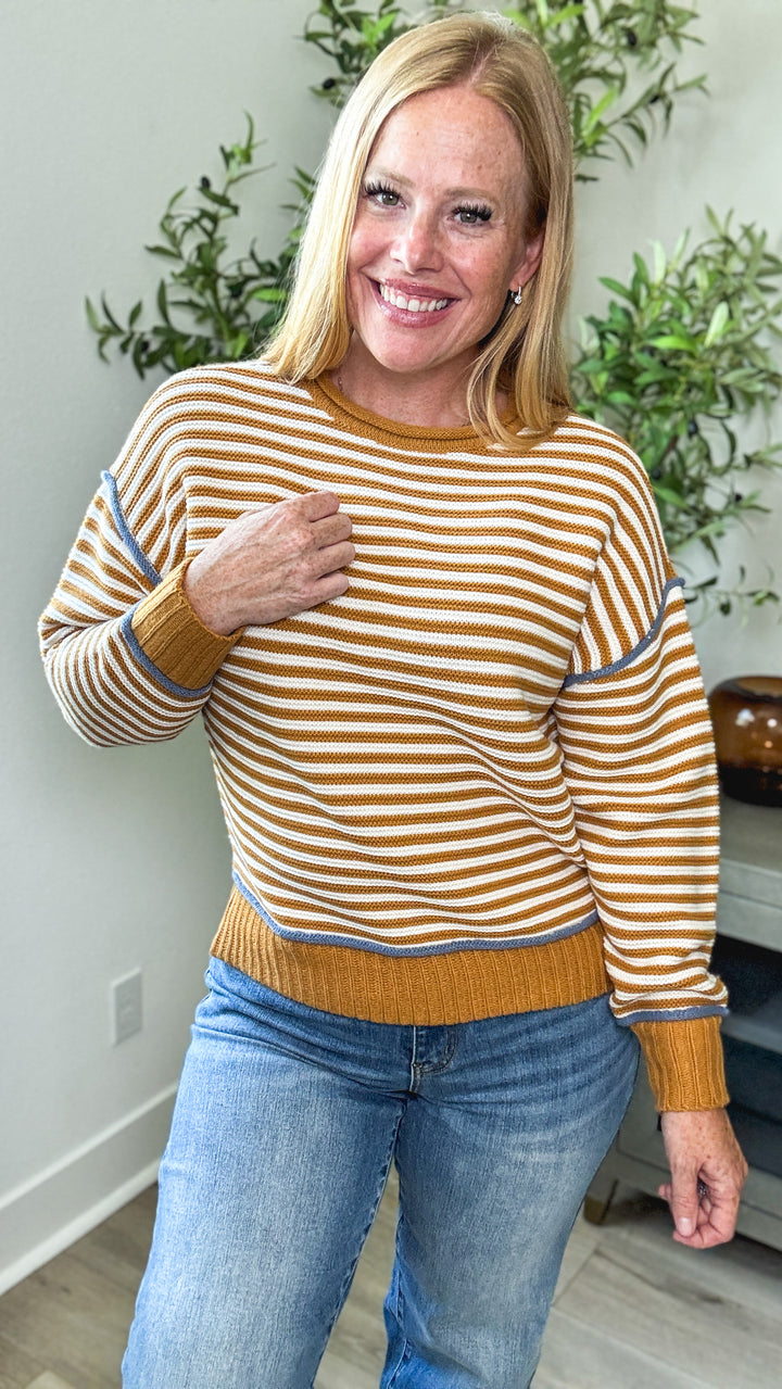 Fine Line Textured Sweater