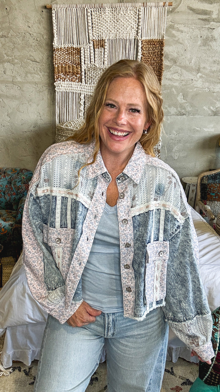Stitched with Love Shacket