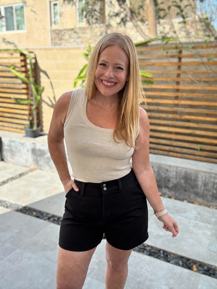 Esme High-Waisted Trouser Shorts