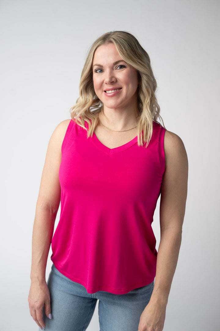 Noelle Tank - Hot Pink