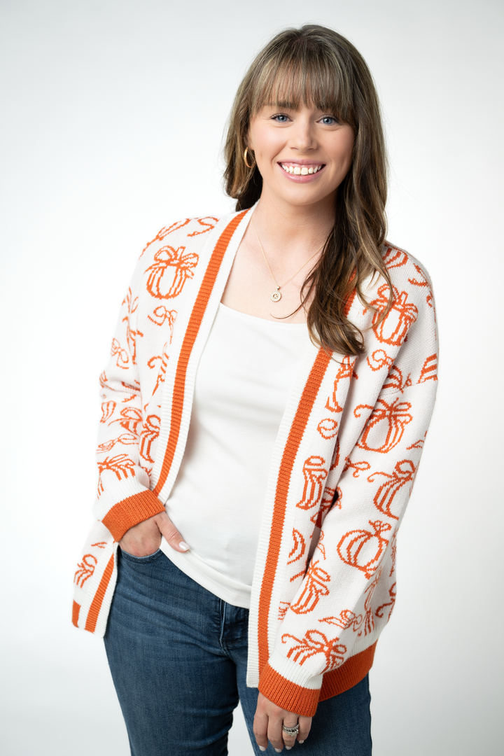 Pumpkins Pocket Cardigan