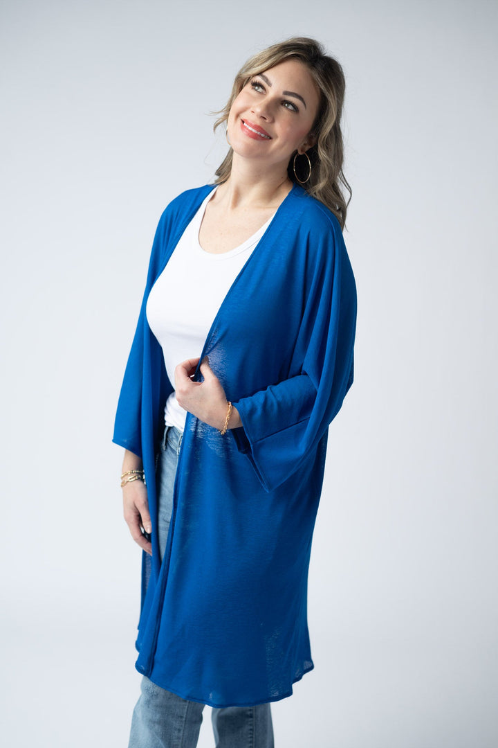 Ellie Cover-Up Kimono - Blue