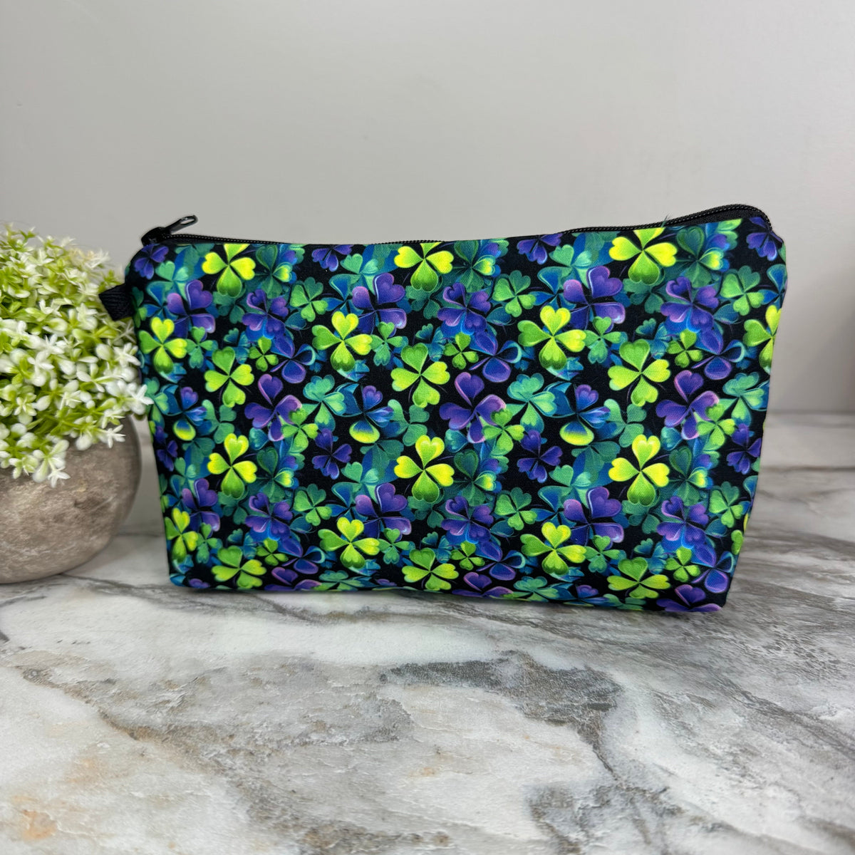 Pouch - St. Patrick’s Day - Purple Green Clovers