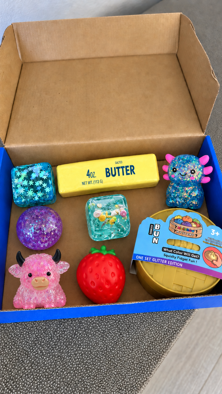 8pc Squishy Fun Box