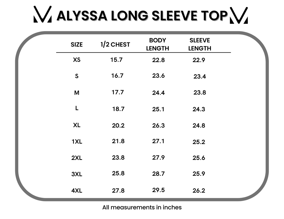 Alyssa Long Sleeve Top - Harvest Leaves
