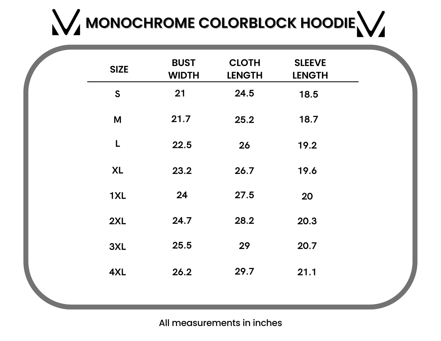 Monochrome Colorblock Hoodie
