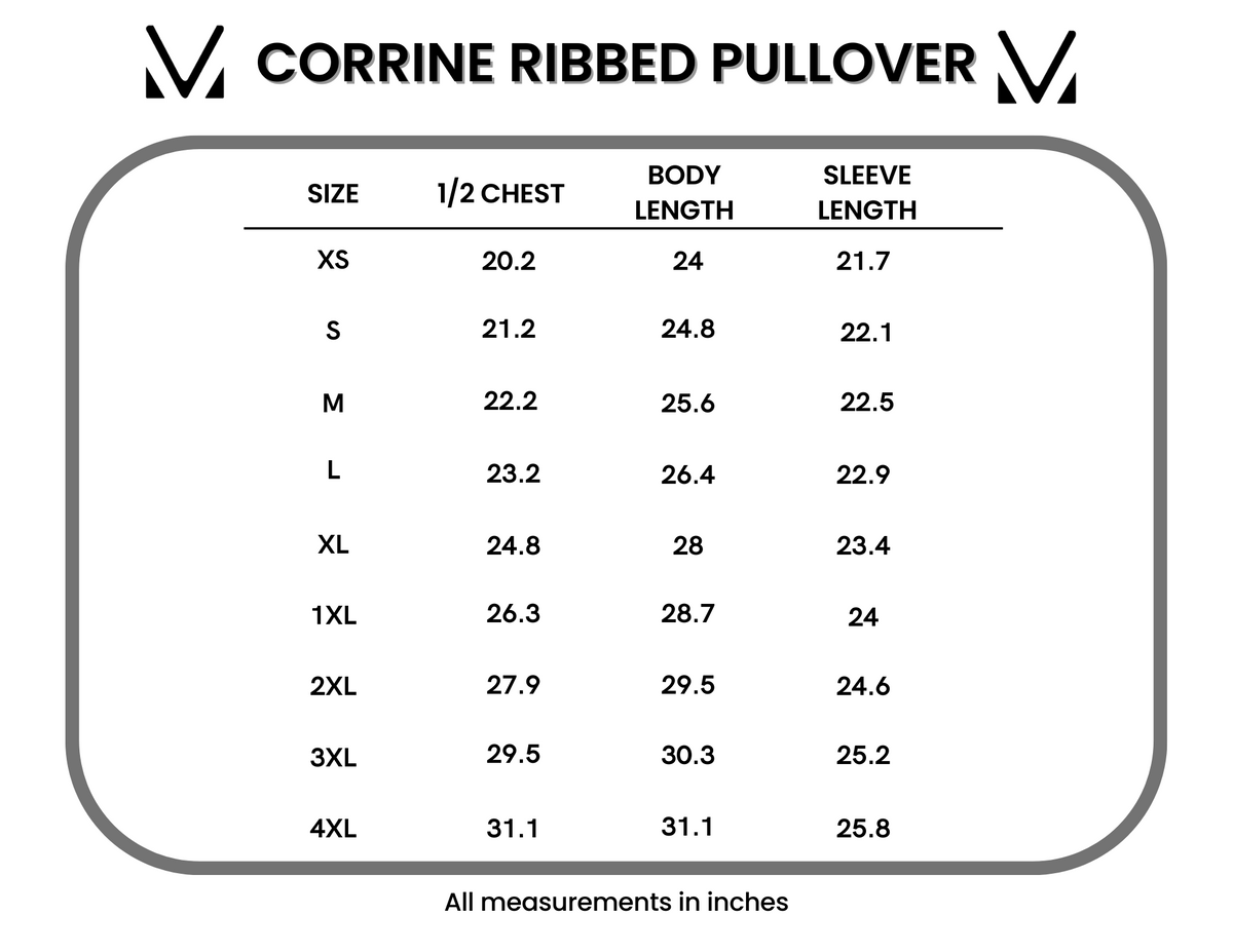 Corrine Ribbed Pullover Top - Fern
