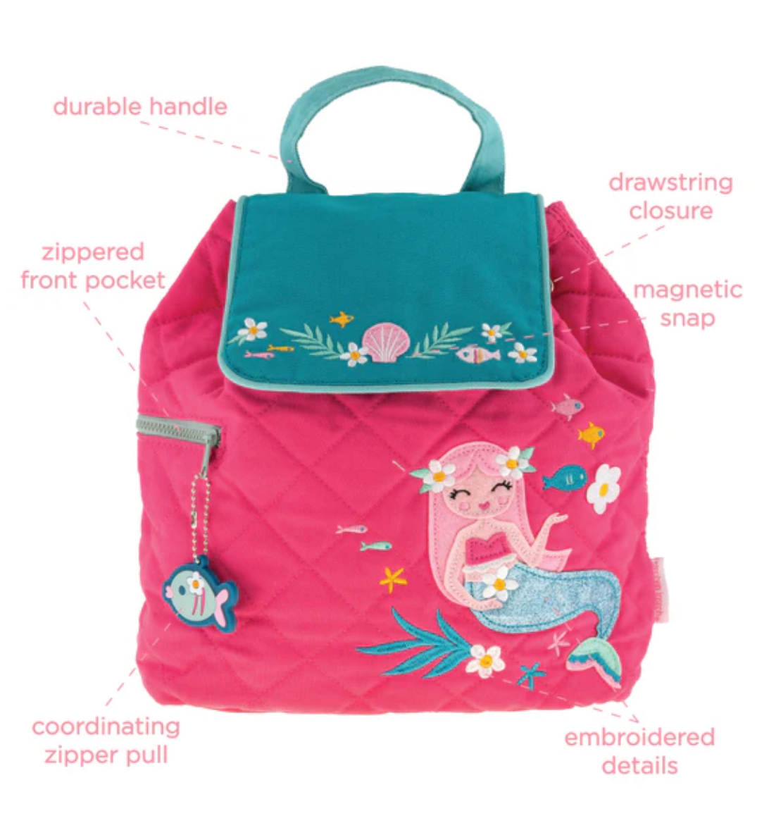 Mermaid Quilted Kids Backpack