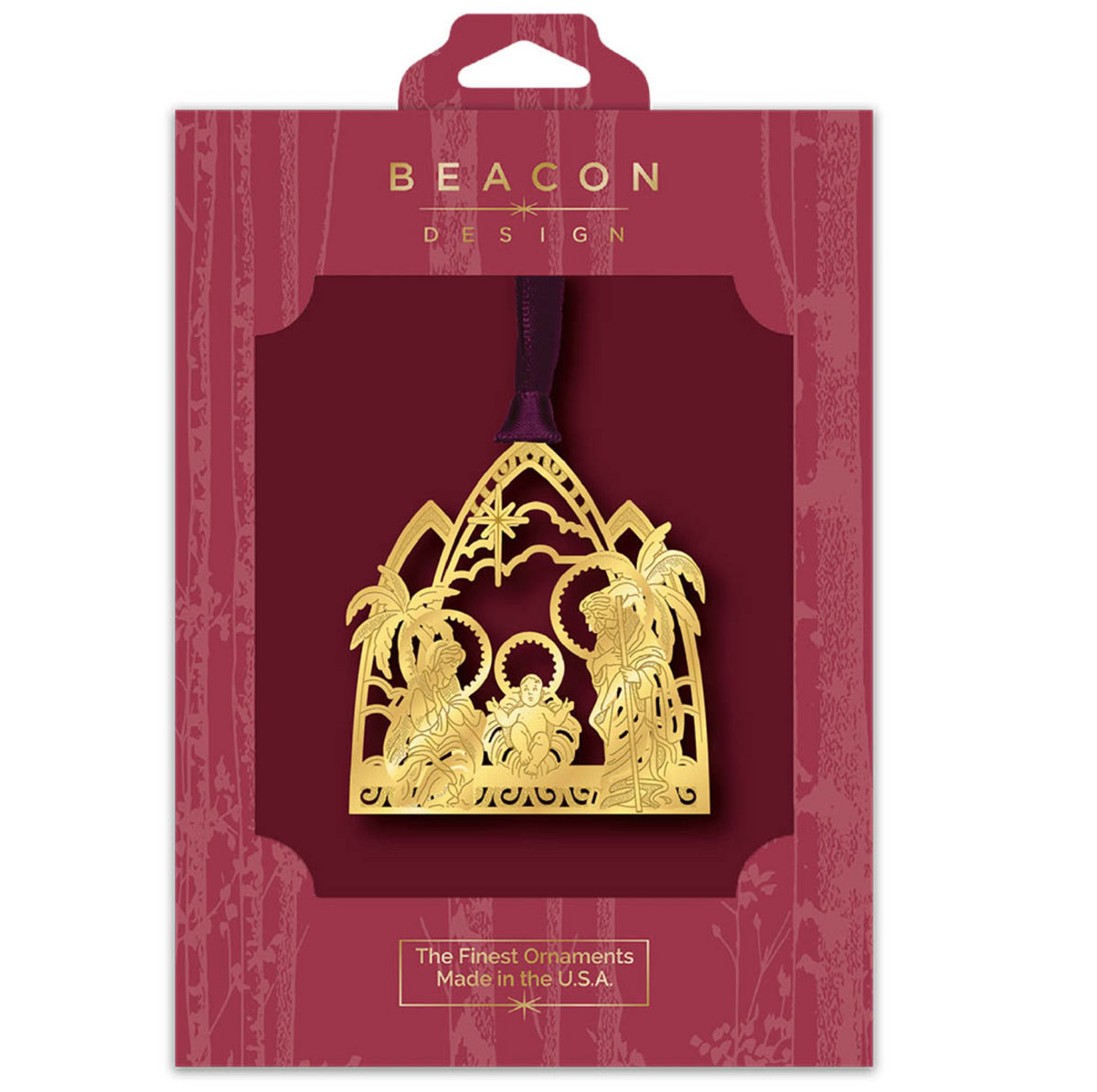 Nativity 24K Ornament
