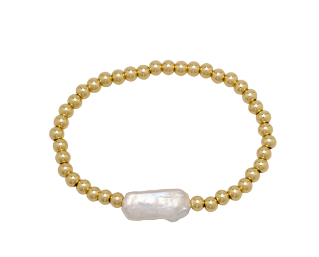 Fresh Water Pearl Stretch Bracelet | Waterproof