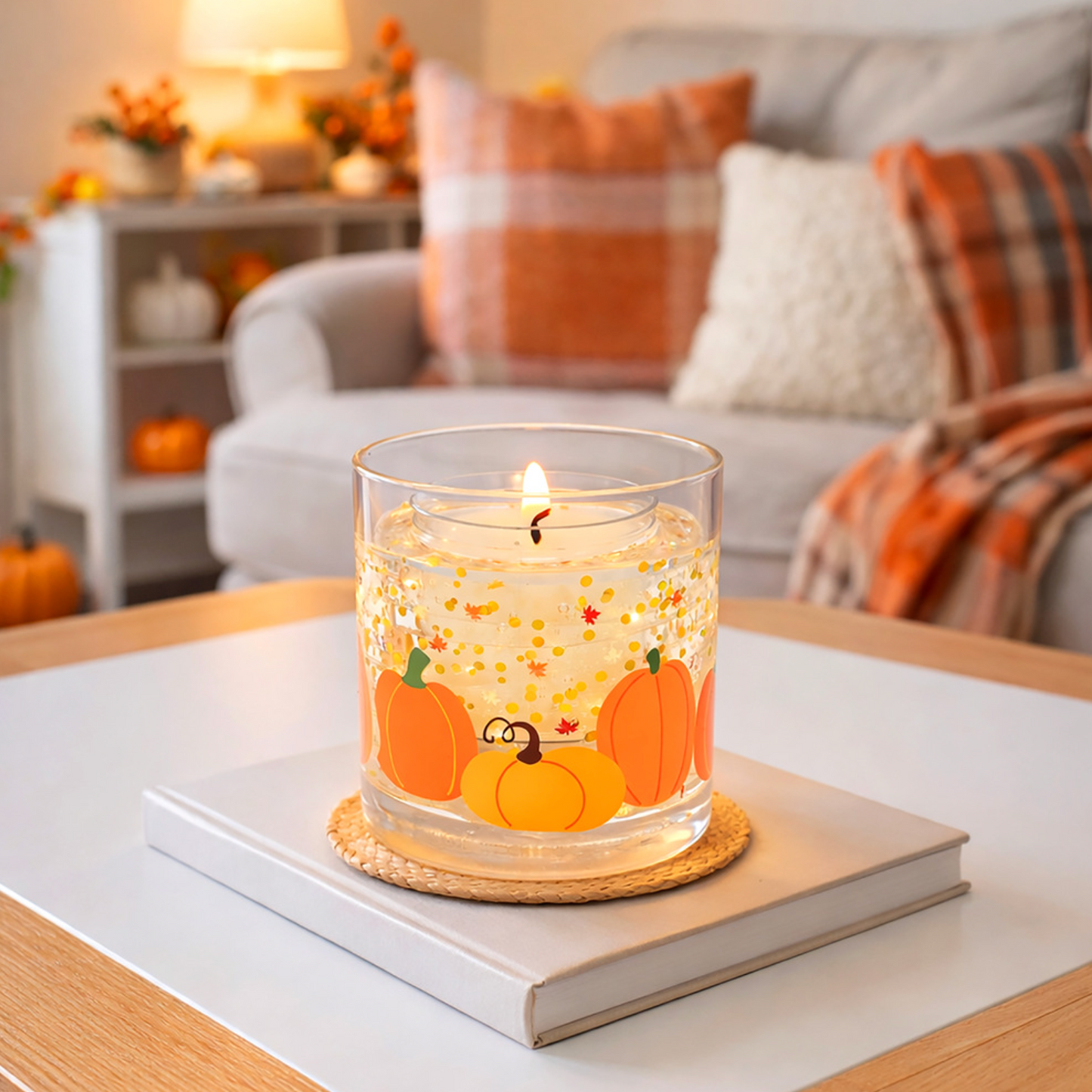 Harvest - 5 oz Refillable Soy Wax Candle with LED