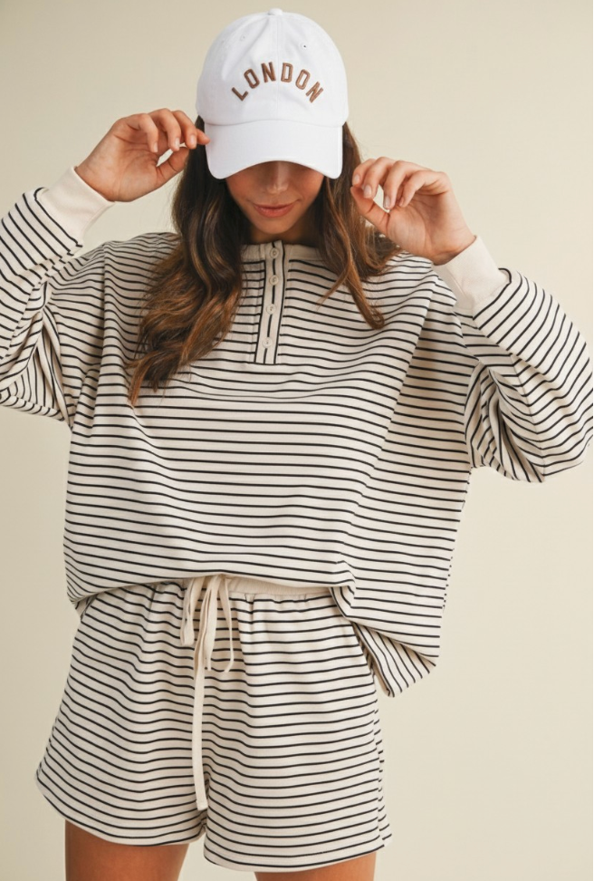 Sunday Stroll Striped Lounge Set
