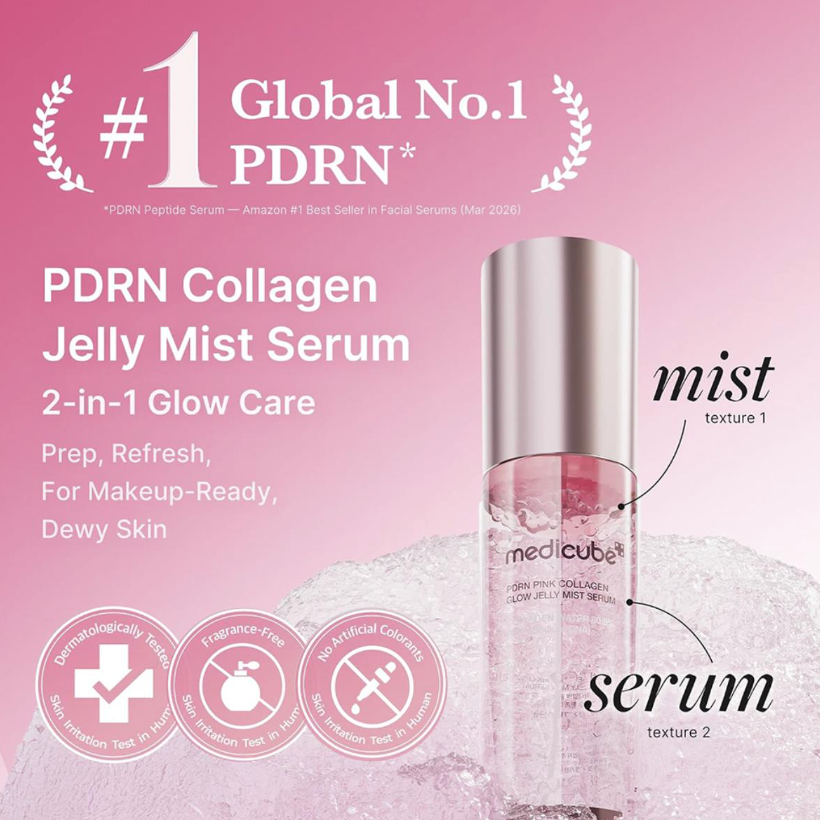 Medicube Pdrn Pink Collagen Glow Jelly Mist Serum