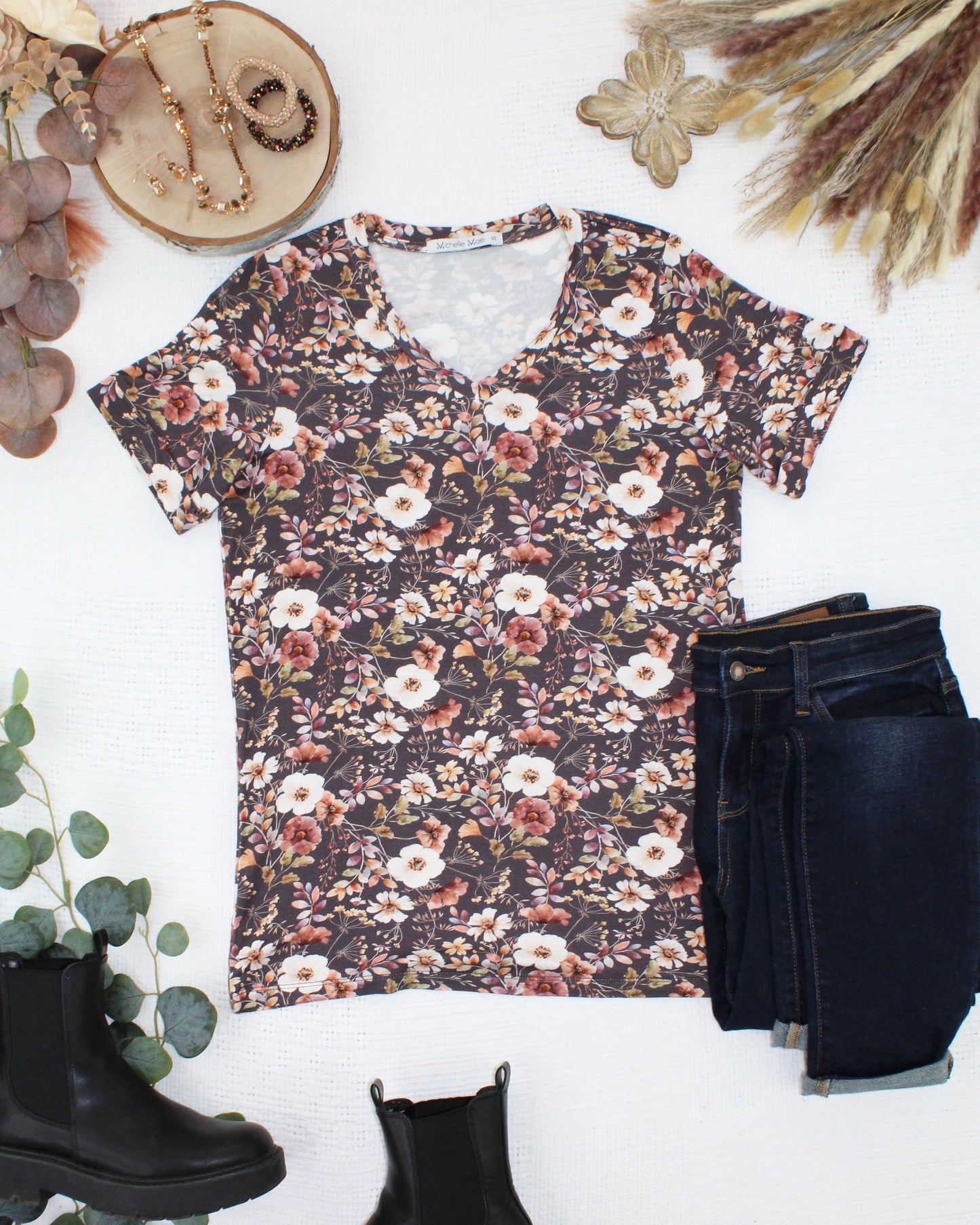 Sophie Top - Blushwood Floral