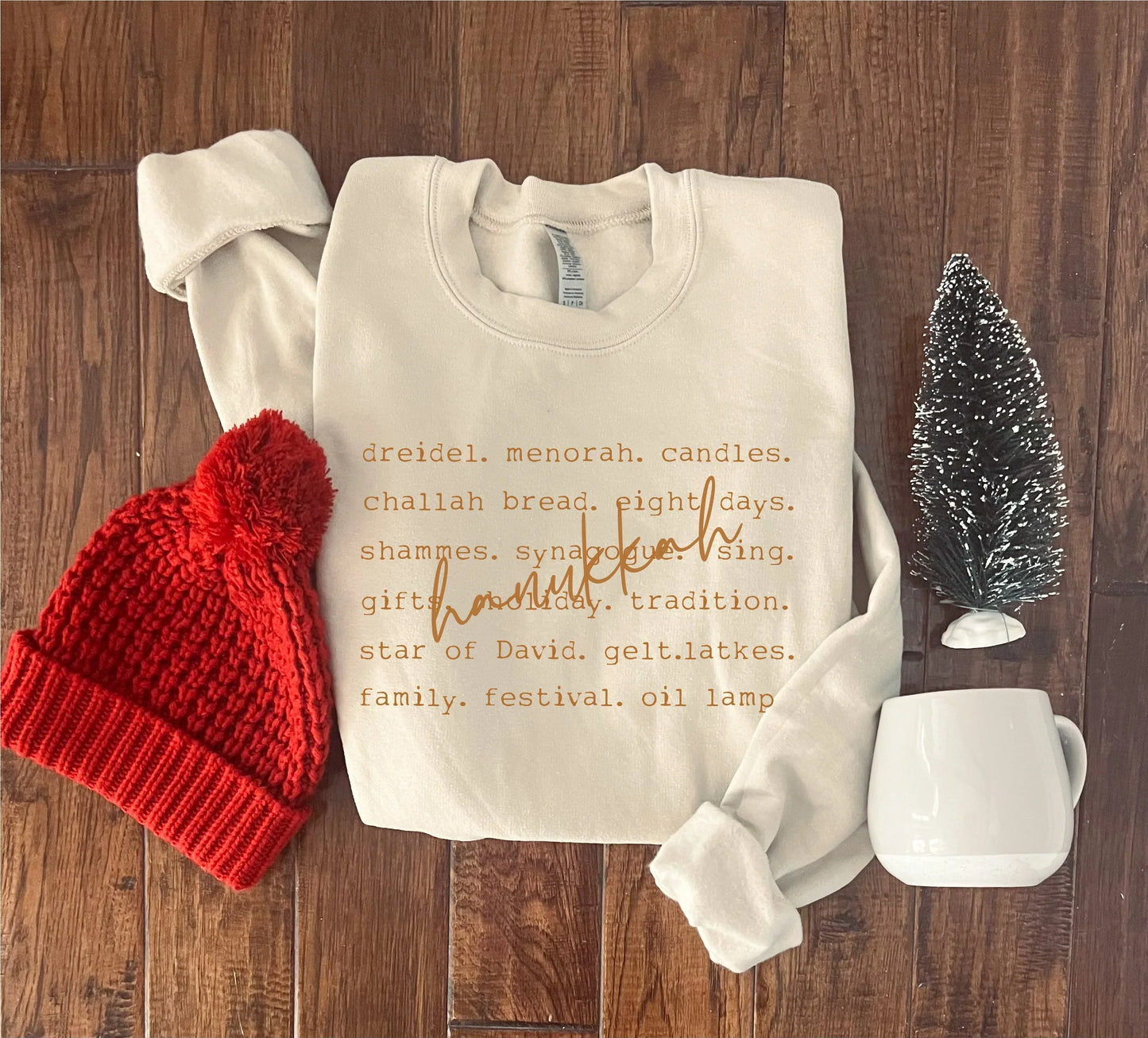 Hanukkah Words Sweatshirt