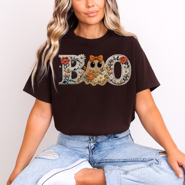 Preppy Ghost Boo Tee/Crewneck
