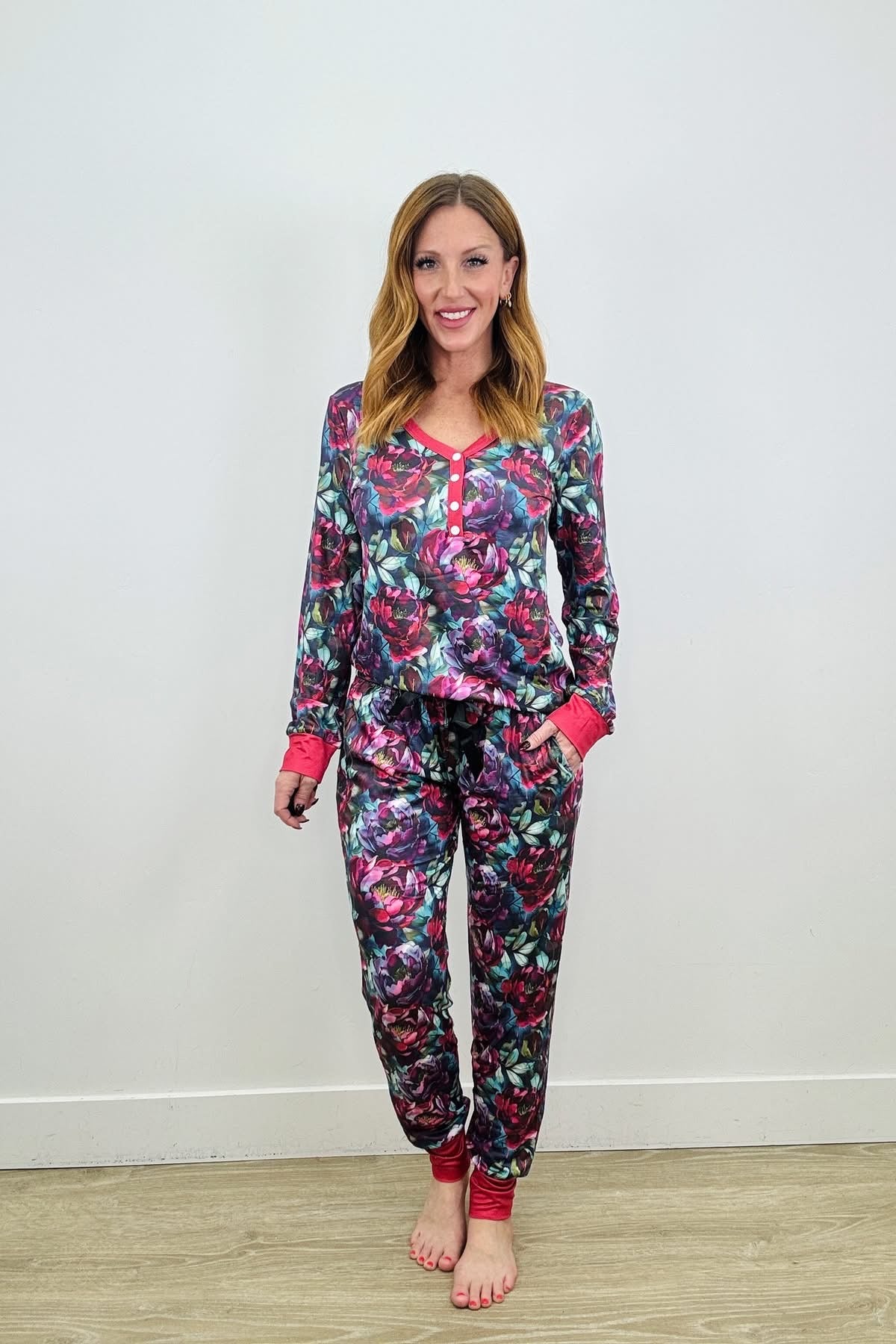Midnight Blooms Shirley & Stone pajama set