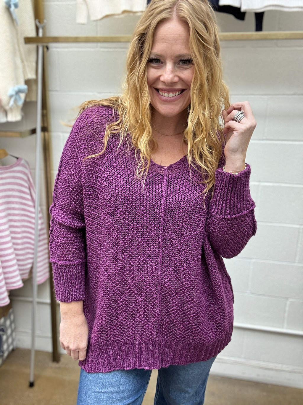 Amethyst Gem Sweater