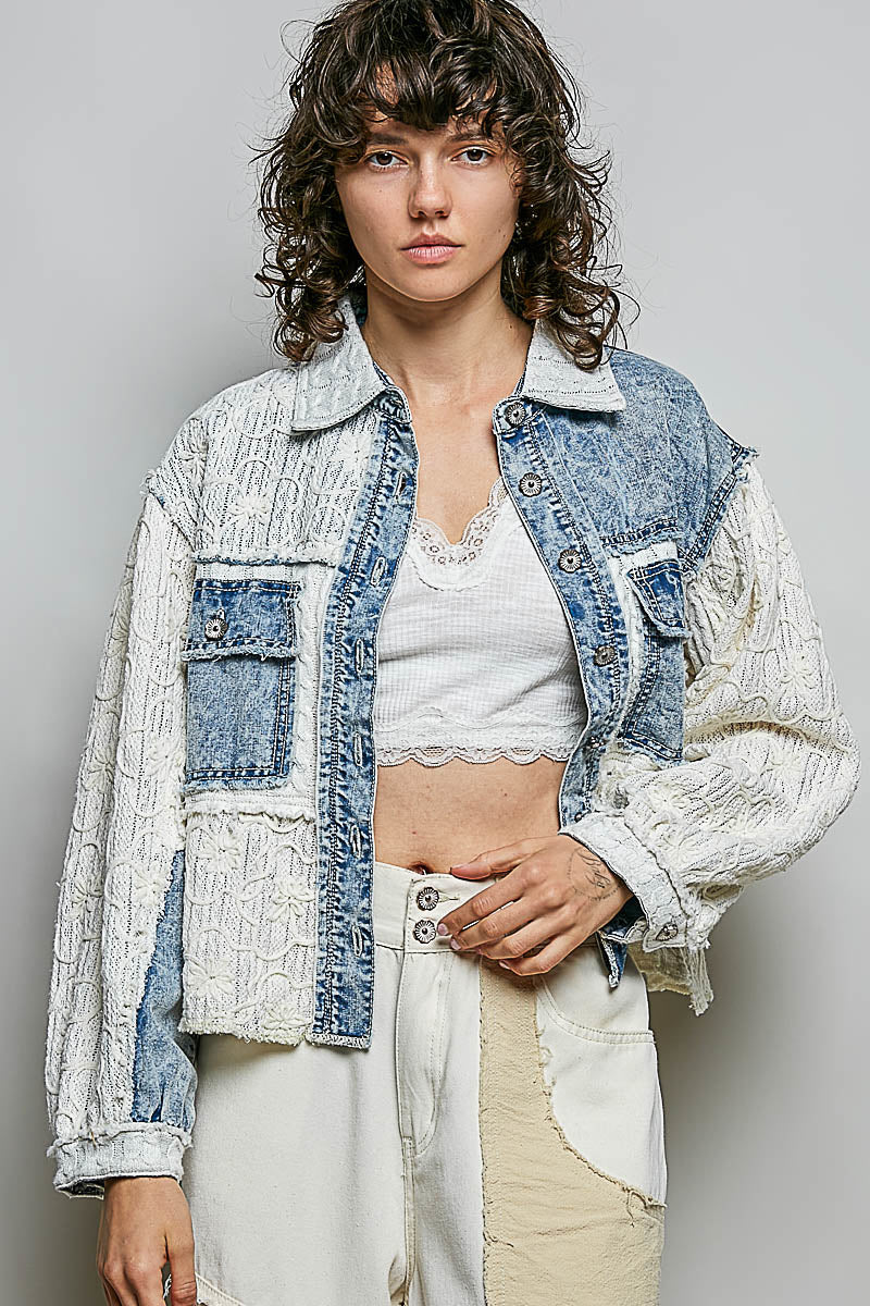 Seasons Embroidered Shacket