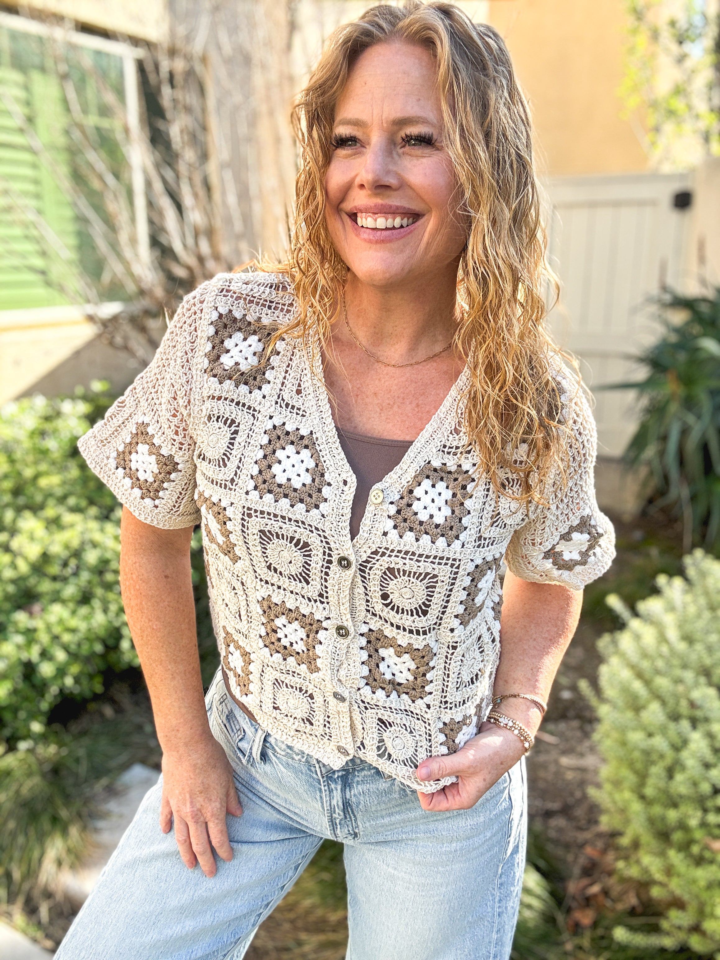 Estel Granny Square Cardi