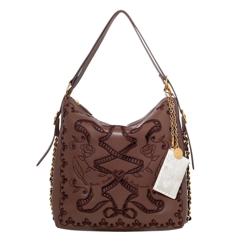 Ribbon Reverie Convertible Hobo Backpack