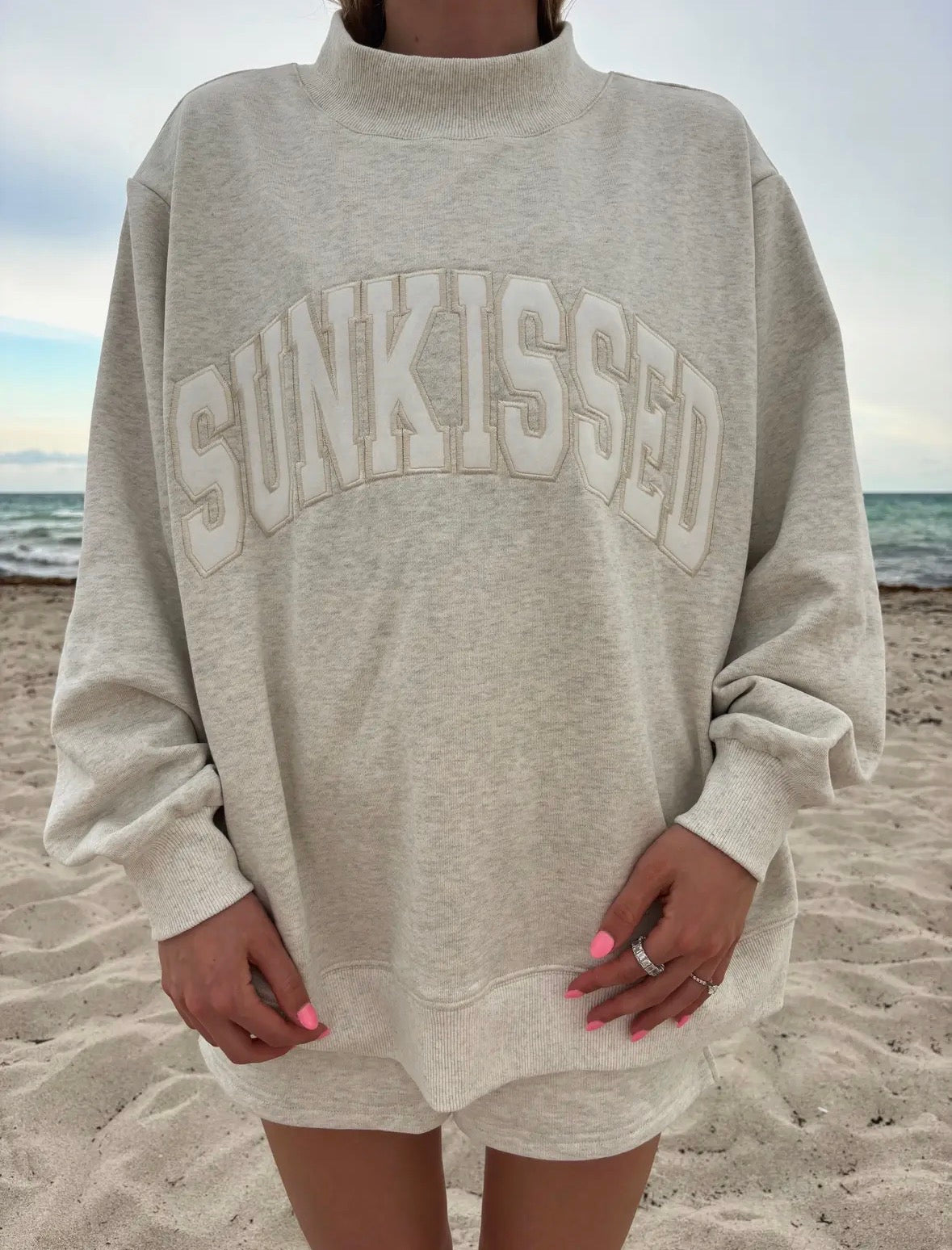 PREORDER: Oatmilk SunKissed Mock Neck