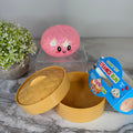 Squishy Toy - Viral Dumpling, Pink Glitter + Water Beads