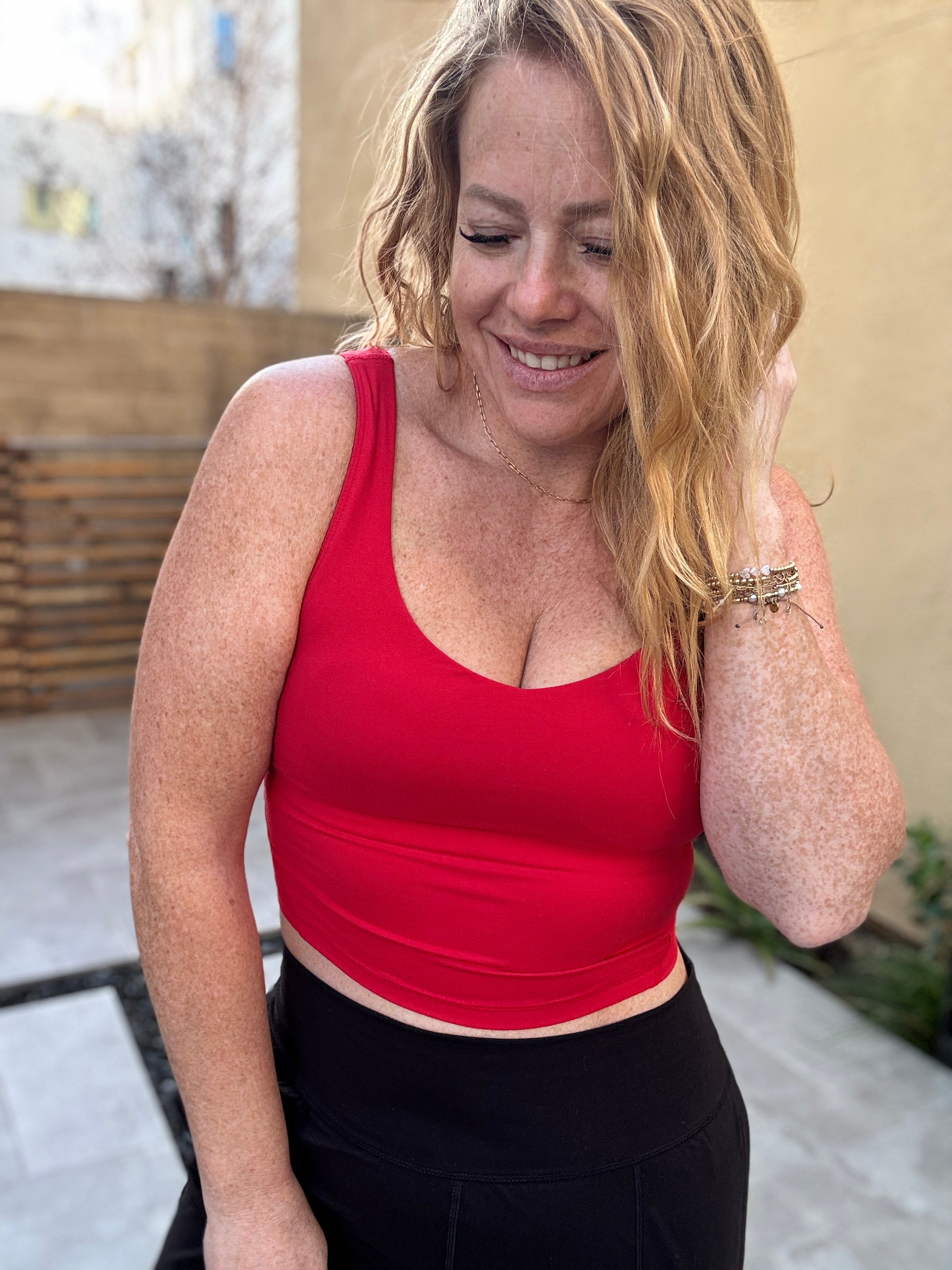 Rae of Sunshine Yoga Top w/Bra