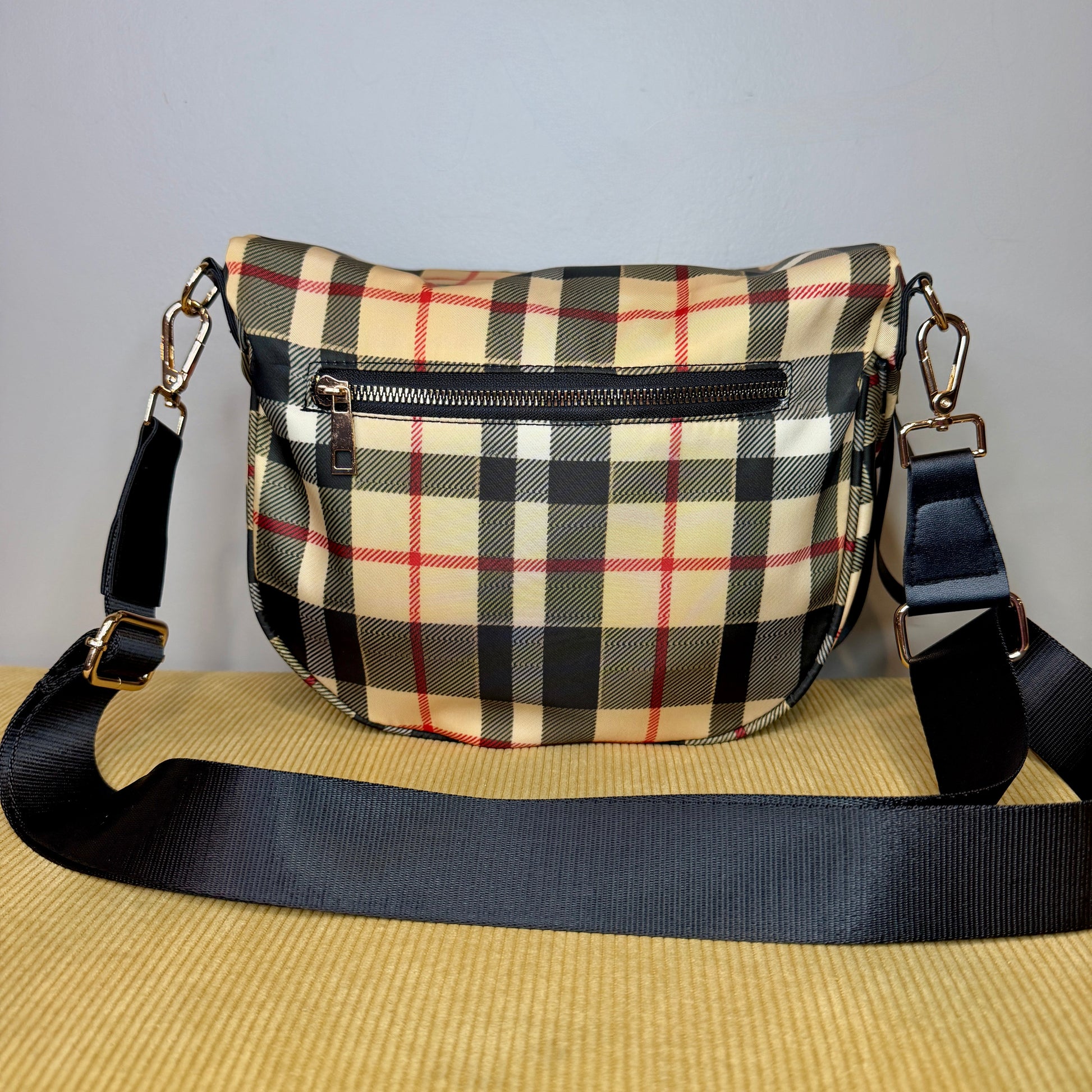 The Roni Nylon Crossbody - Famous Plaid- PREORDER