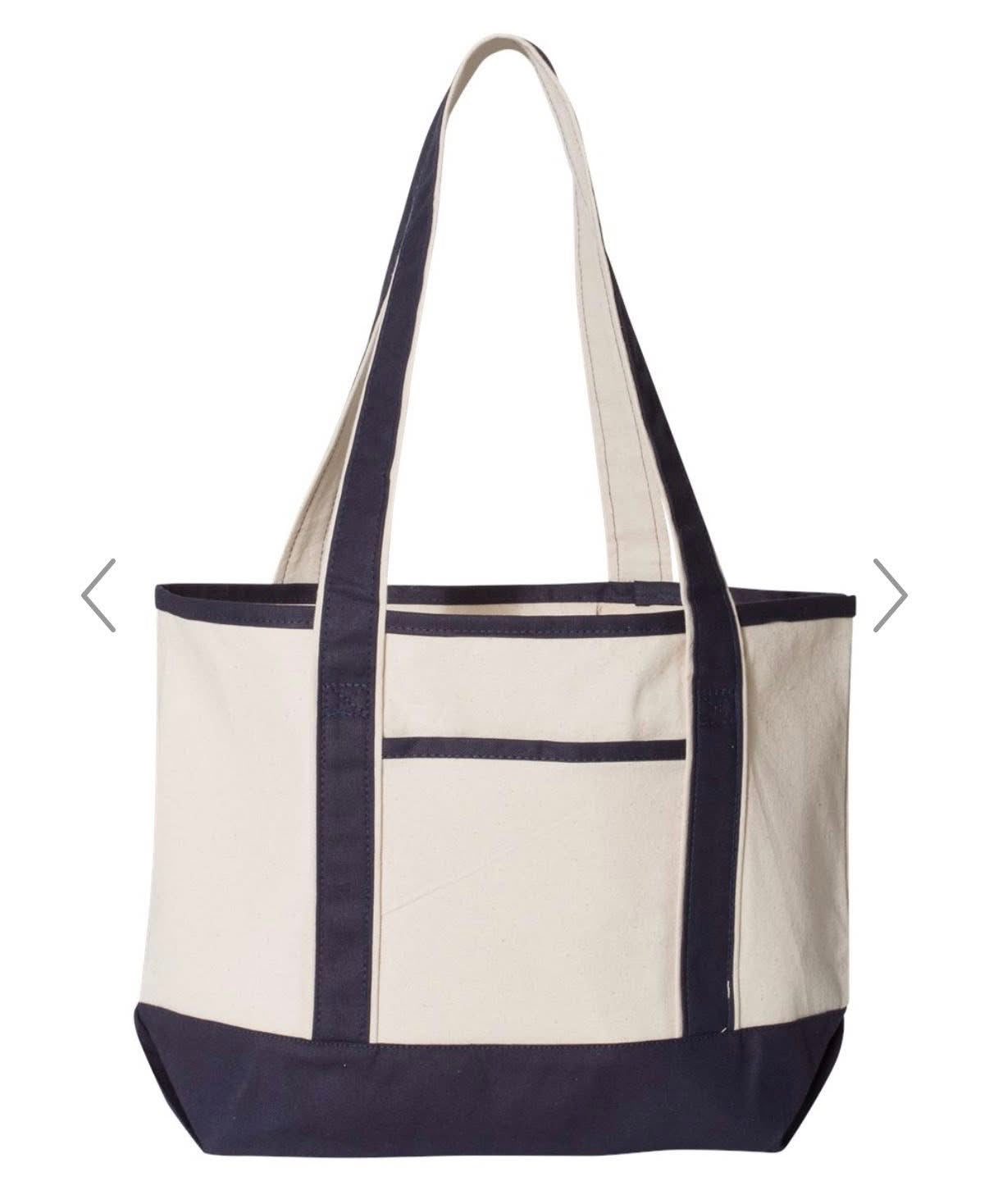 Embroidered Canvas Tote