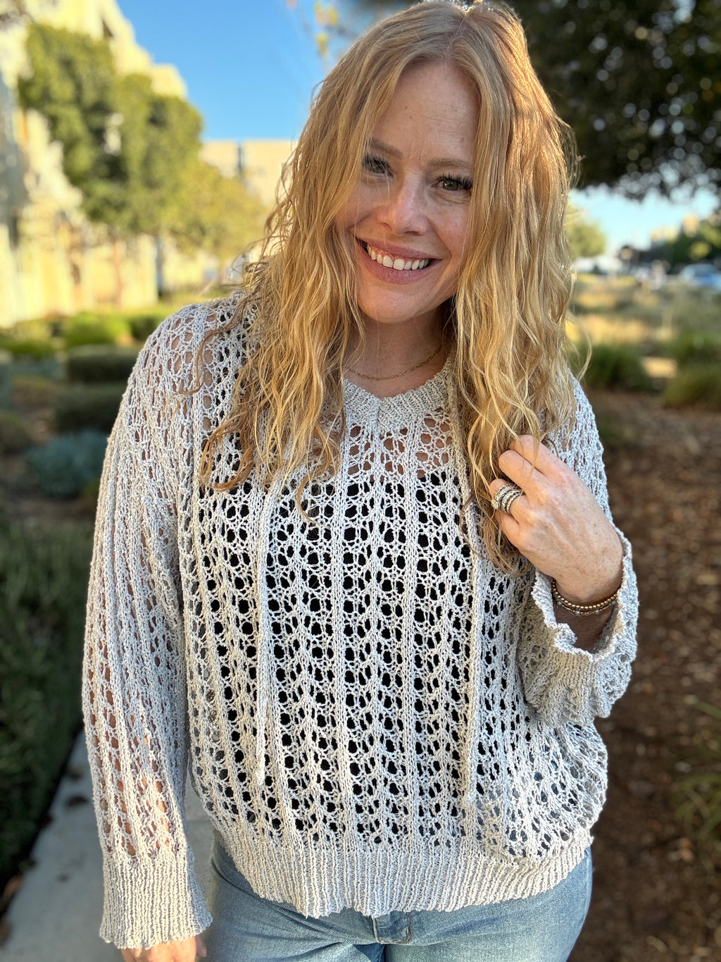 Barefoot Soul Crochet Knit Sweater