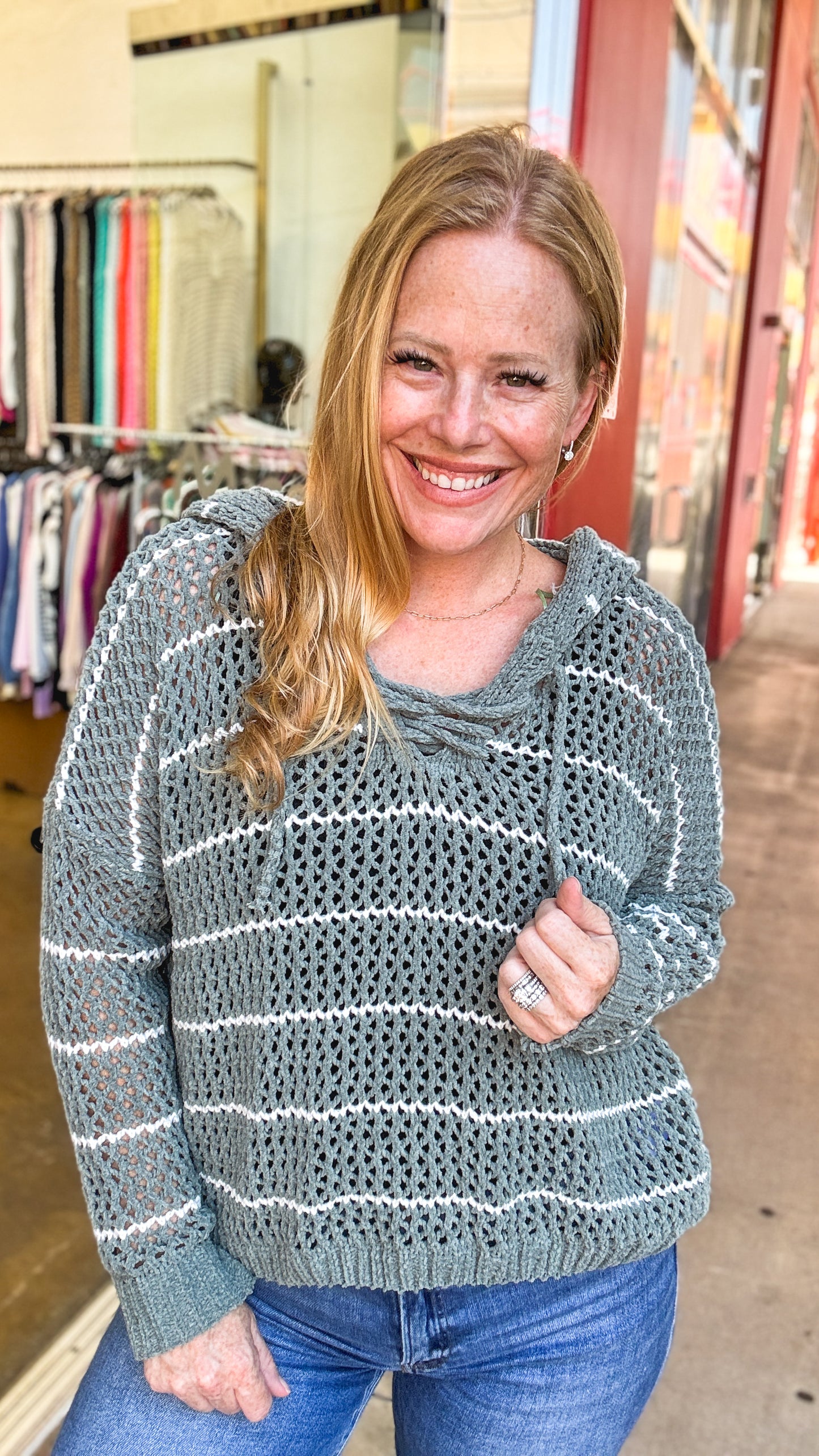 Seaside Stroll Hooded Sweater