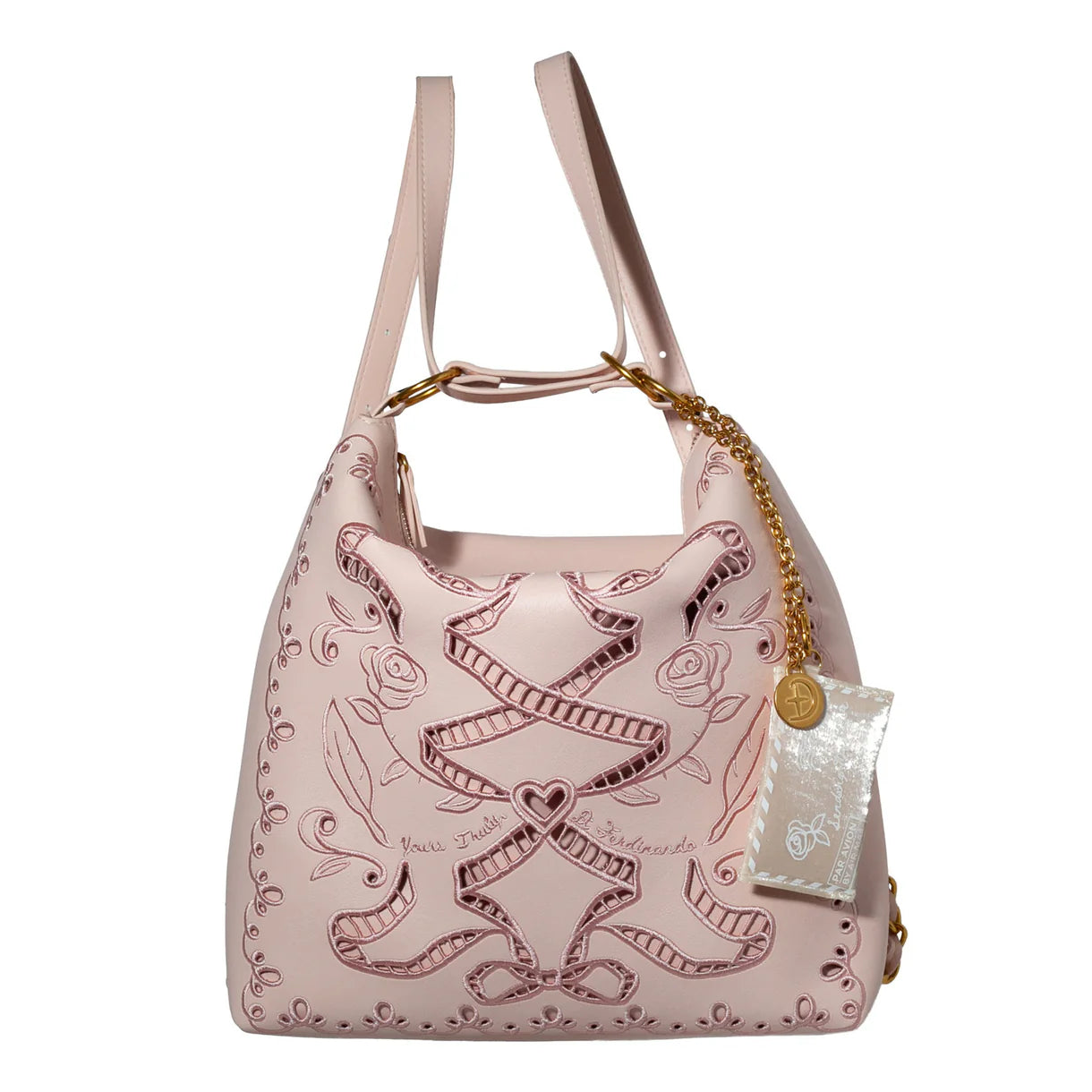 Ribbon Reverie Convertible Hobo Backpack