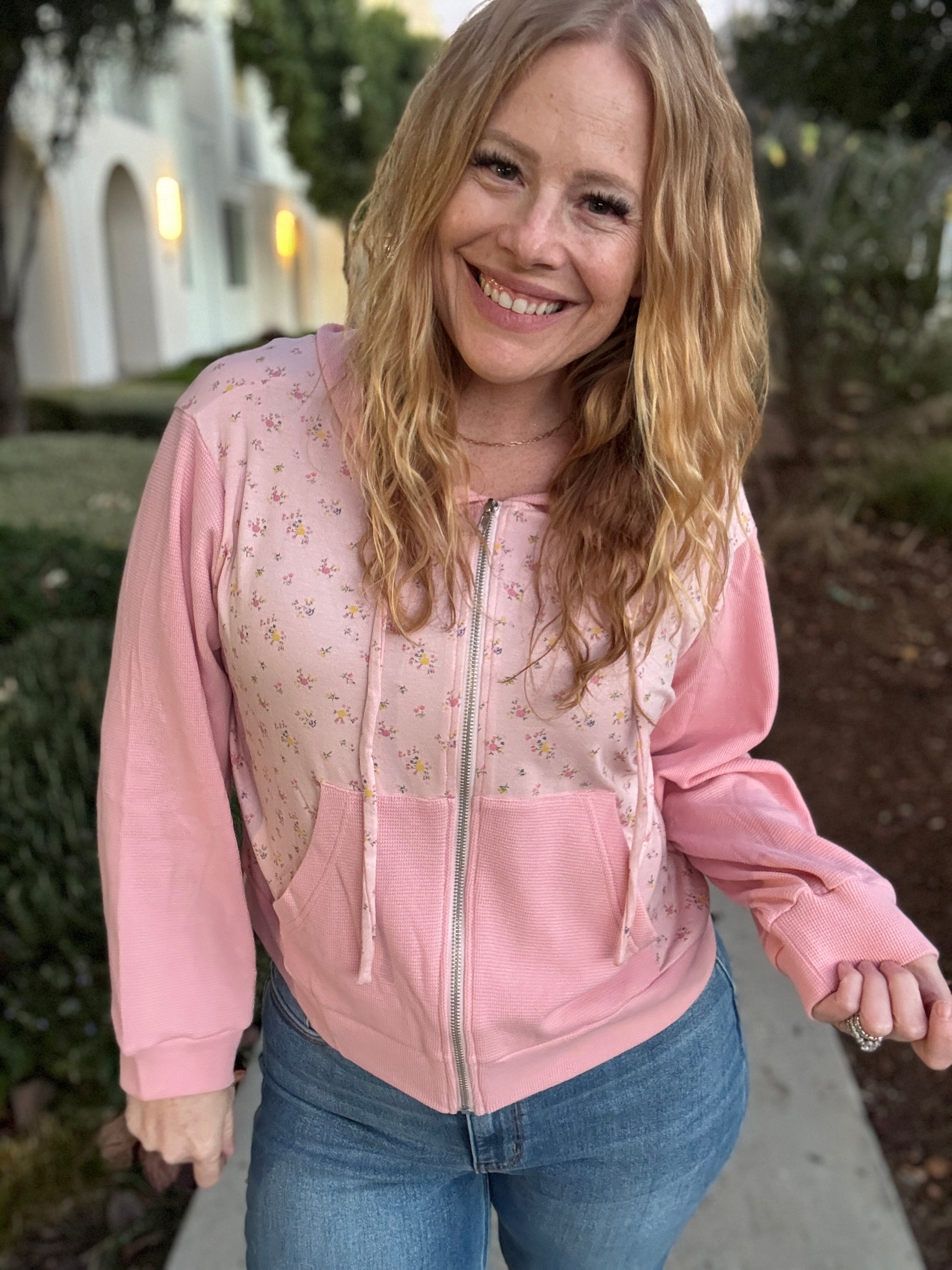 Daydreamer Floral Zip Up