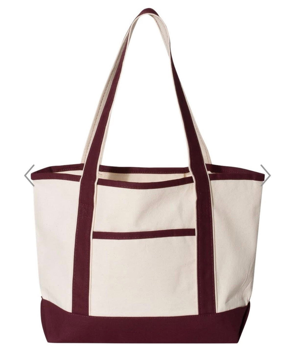 Embroidered Canvas Tote