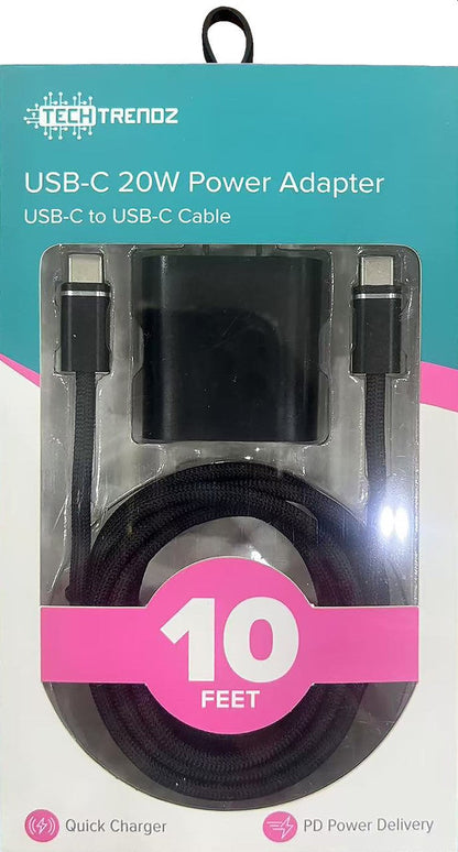 10ft. USBC to USBC Fast Charging Set