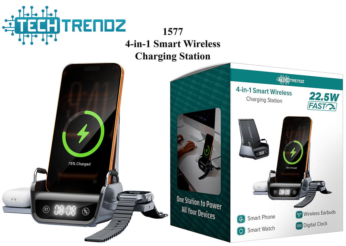 4-in-1 Smart Wireless Charging Station