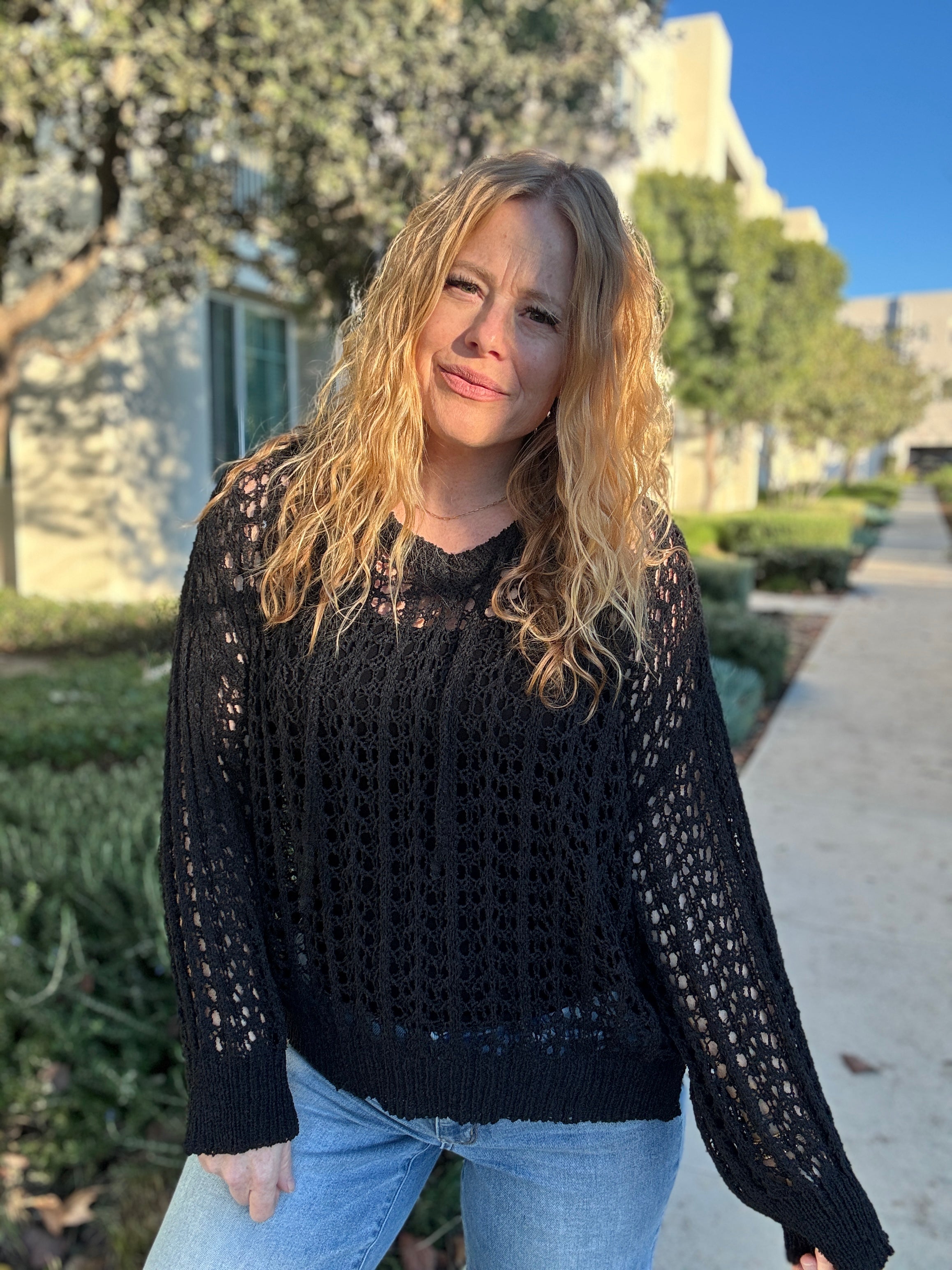 Barefoot Soul Crochet Knit Sweater