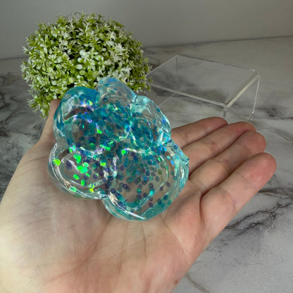 Squishy Toy - Paw Print, Glitter - PREORDER