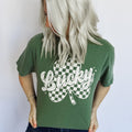 Checker Shamrock Graphic Tee
