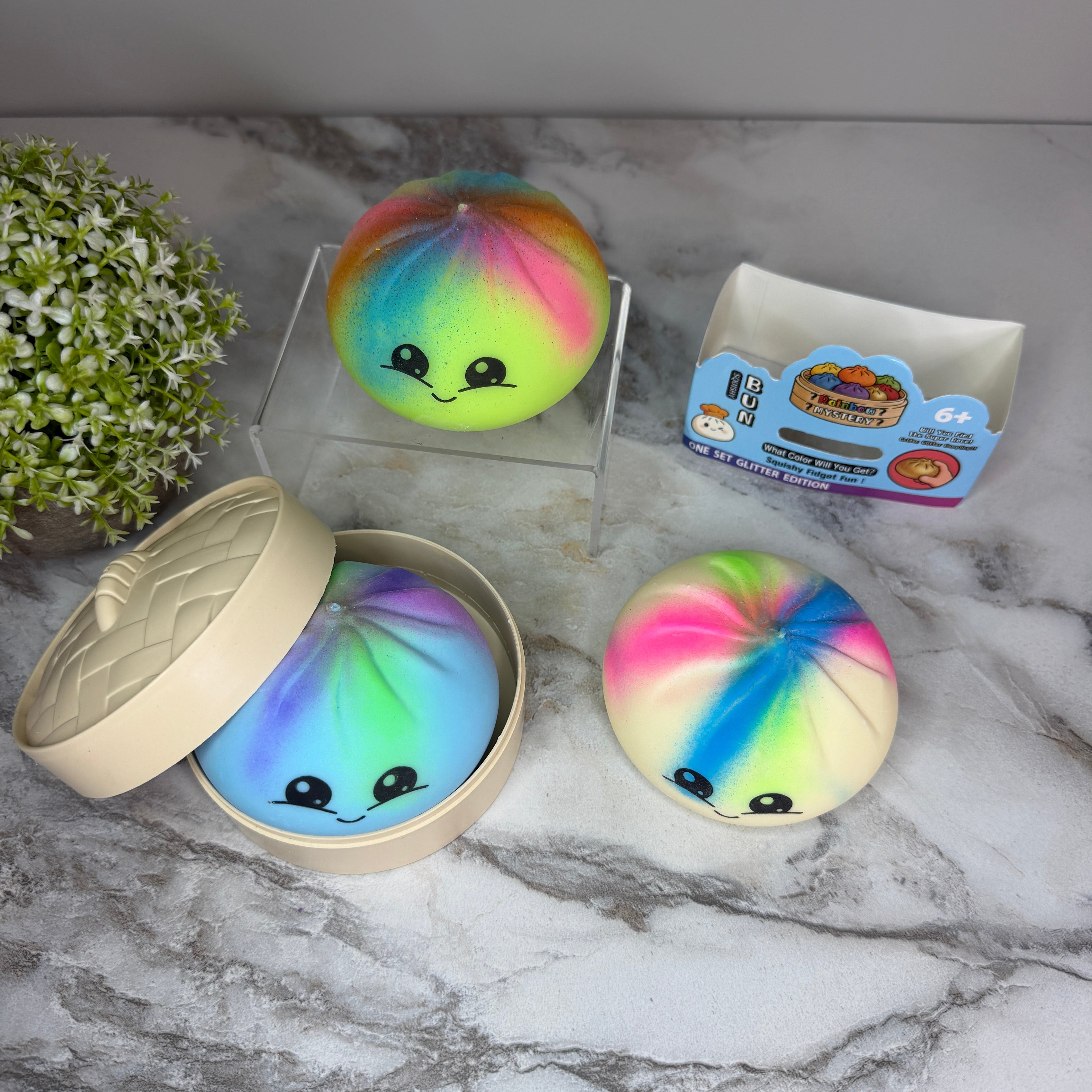 Squishy Toy - Viral Dumpling, Multi Color + New Face