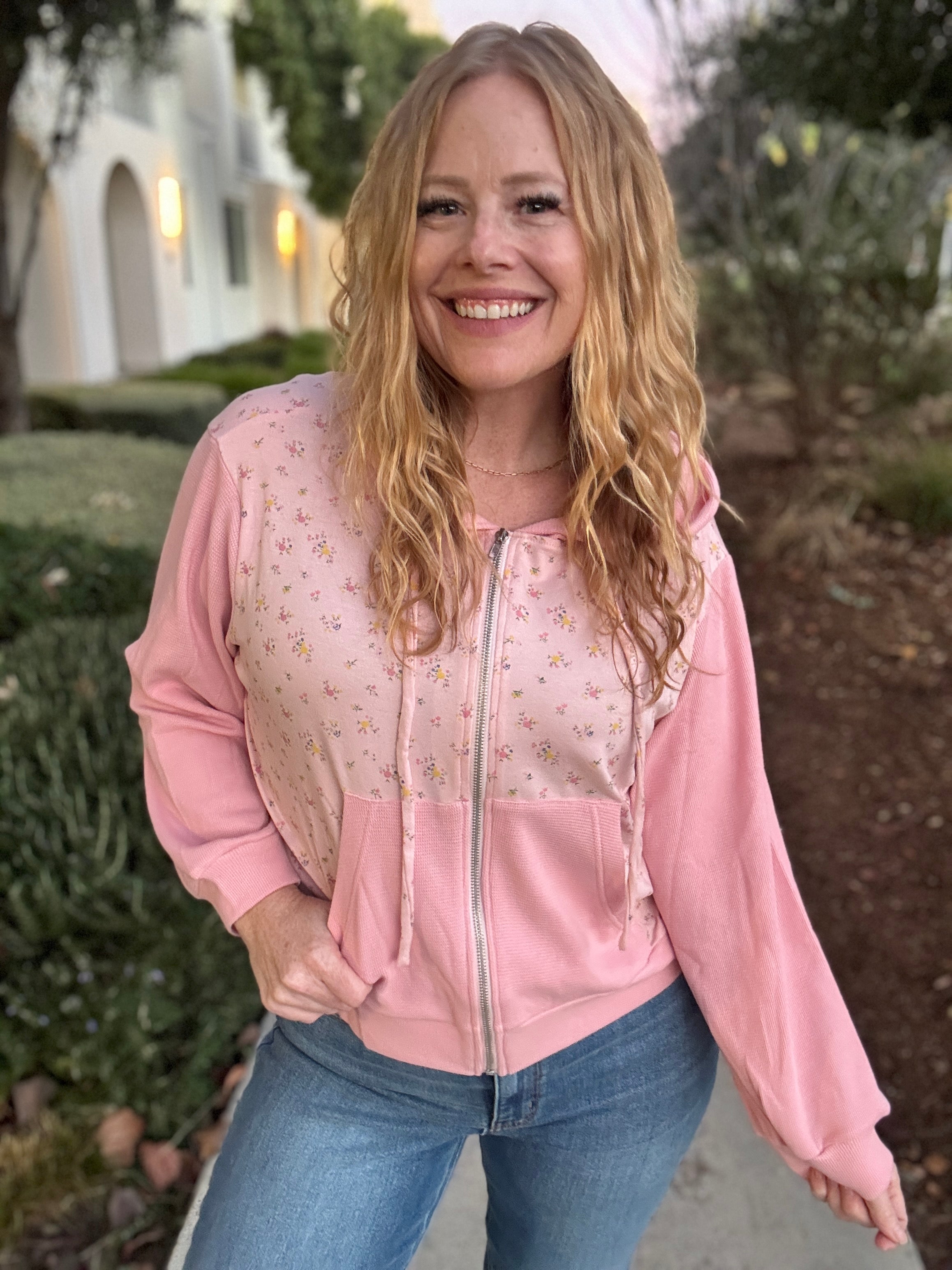 Daydreamer Floral Zip Up