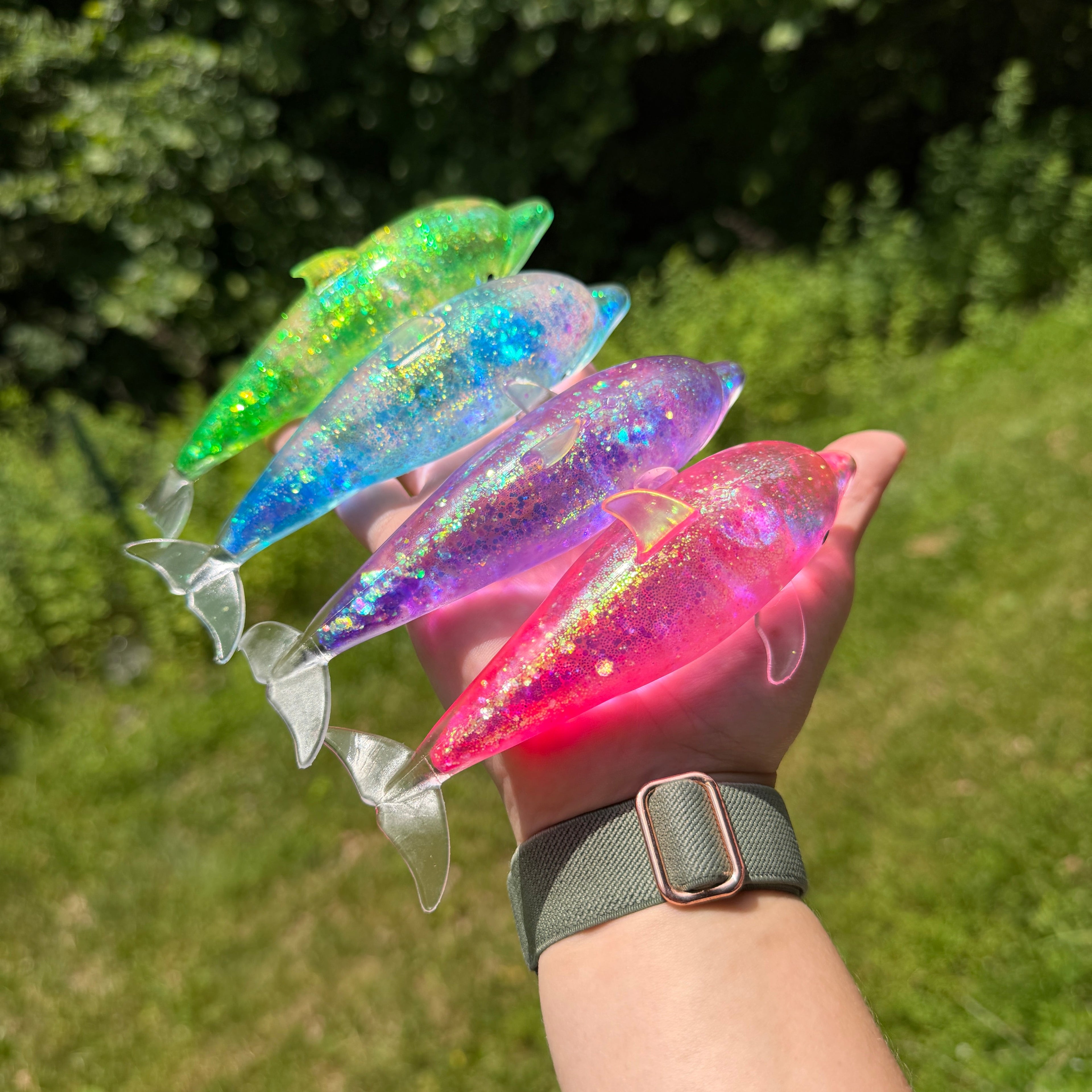 Squishy Toy - Glitter Dolphin - PREORDER