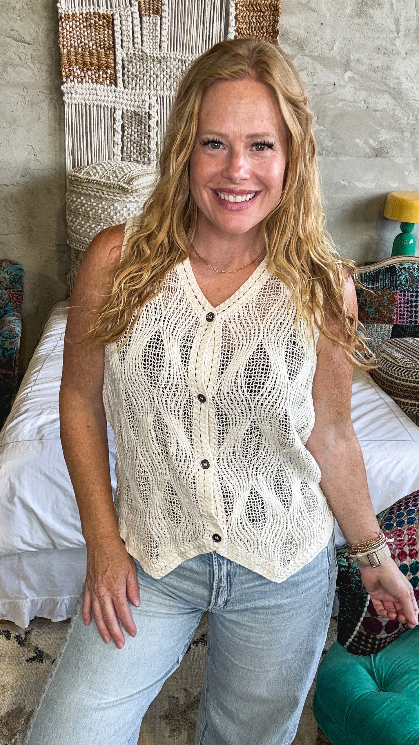 Main Strip Knit Vest