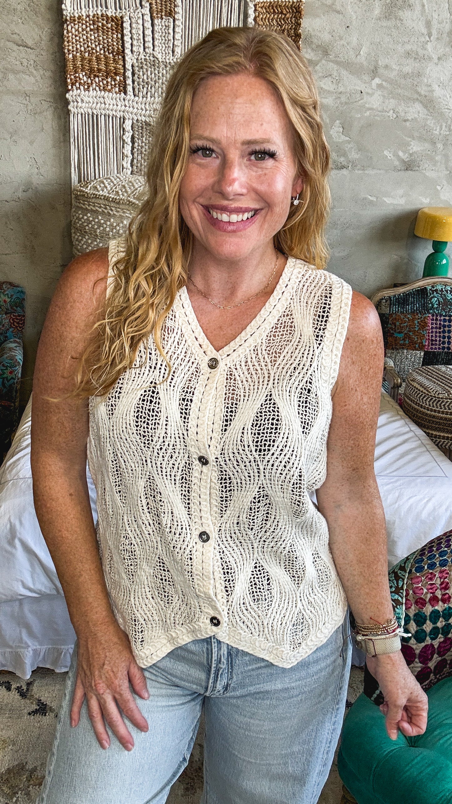 Main Strip Knit Vest