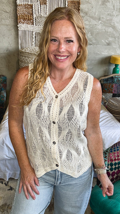 Main Strip Knit Vest